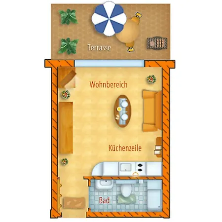 Haus Vincent, Whg 5 아파트 *